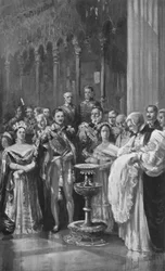 The Christening of King Edward in St. Georges Chapel, Windsor, 1842